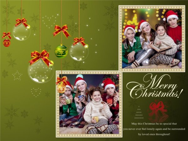 Free Family Picture Christmas Collage Templates Printables