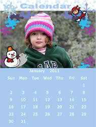 2011 photo calendar made by Picture Collage Maker A