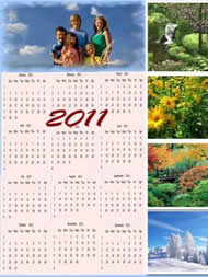2011 photo calendar made by Picture Collage Maker B