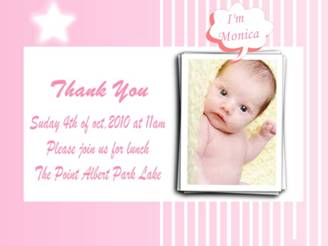 new baby born invitation card