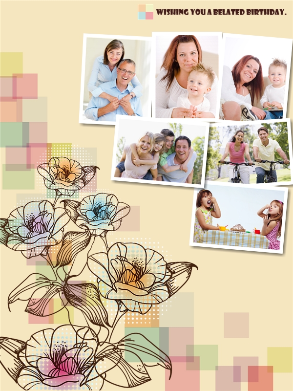 Birthday Photo Collage Template